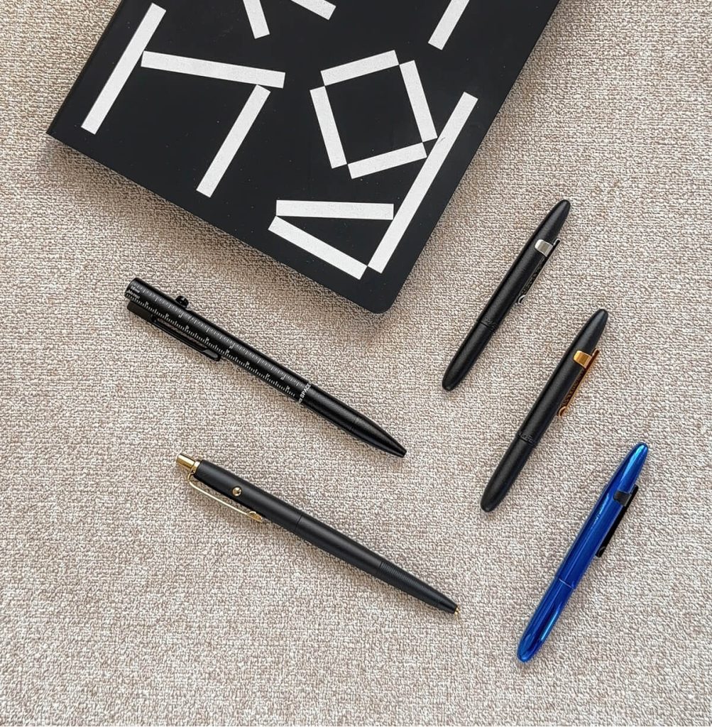 порівняння Fisher Space Pen Measure Twice з іншими моделями Space Pen