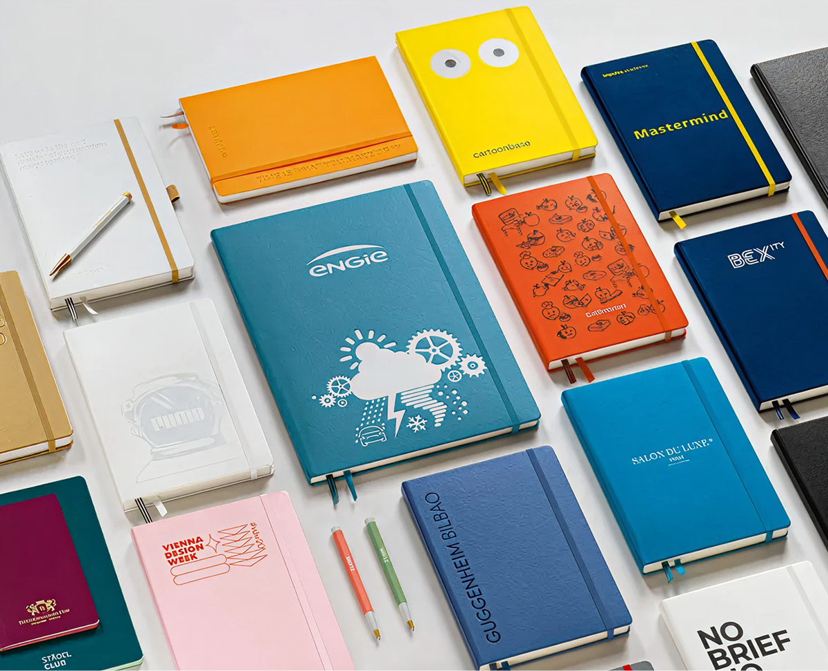 Варіанти нанесення логотипів на блокнотах Leuchtturm1917