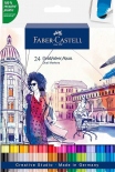 Набір двосторонніх акварельних маркерів Faber-Castell Goldfaber Aqua Dual Marker (24 кольори)