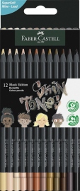 Купить Набор карандашей Faber-Castell Black Edition Skin Tones (12 телесных цветов) в интернет магазине в Киеве: цены, доставка - интернет магазин Д.Магазин