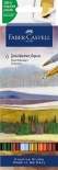 Набір двосторонніх акварельних маркерів Faber-Castell Goldfaber Aqua Dual Marker Tuscany (6 кольорів)