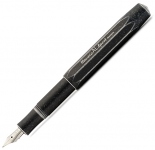 Перьевая ручка Kaweco Al Sport Stonewashed (алюминий, черная, перо F)