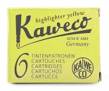 Набір картриджів для чорнильних ручок Kaweco (жовтого кольору, 6 шт.)
