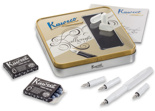Большой каллиграфический набор Kaweco Sport Calligraphy set (белый, 4 предмета, 2 упаковки картриджей)