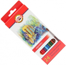 Купити Акварельні олівці Koh-i-noor Mondeluz "Рибки" (24 кольори, 2,8 мм) в інтернет магазині в Києві: ціни, доставка - інтернет магазин Д.Магазин