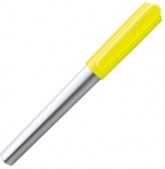 Чорнильна ручка Lamy Nexx Neon Yellow (матовий хром, перо M, неоновий жовтий ковпачок)