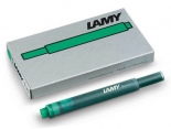 Набір чорнильних картриджів Lamy T10 (зелений, 5 штук)