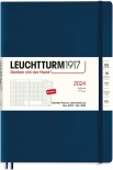 Щомісячник Leuchtturm1917 2024 на 16 місяців (B5, темно-синій, м'яка обкладинка)