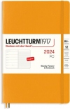 Щотижневик Leuchtturm1917 на 2024 рік із замітками (B6+, сонячний жовтий, м'яка обкладинка)