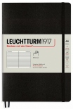 Блокнот Leuchtturm1917 в лінію (середній, чорний, м’яка обкладинка) 