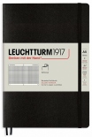 Блокнот Leuchtturm1917 Soft в клітинку (середній, чорний, м'яка обкладинка)