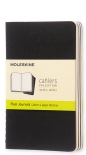Набір зошитів Moleskine Cahier нелінований (кишеньковий, чорний)