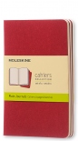 Набір зошитів Moleskine Cahier нелінований (кишеньковий, бордо)