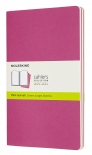 Набір зошитів Moleskine Cahier нелінований (середній, кінетичний рожевий)