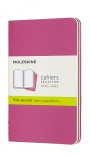Набір зошитів Moleskine Cahier нелінований (кишеньковий, кінетичний рожевий)