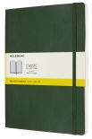 Блокнот Moleskine Classic у клітинку (великий, миртовий зелений, гнучка обкладинка)