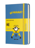 Блокнот Moleskine Minions Limited Edition (карманный формат, в линию, голубая обложка)