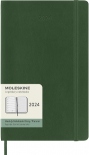 Щотижневик Moleskine 2024 (середній, миртовий зелений, м'яка обкладинка, з місцем для записів)