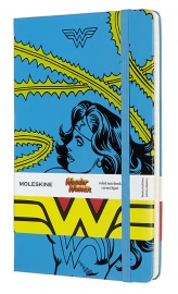 Купить Блокнот Moleskine Wonder Woman Чудо-Женщина (средний формат, голубой, в линию)  в интернет магазине в Киеве: цены, доставка - интернет магазин Д.Магазин