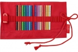 Кольорові олівці Faber-Castell Colour Grip 18 кольорів в тканинному пеналі + точилка