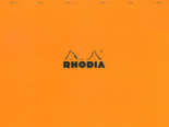 Блокнот Rhodia №38 в клетку (А3+, оранжевый)