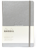Блокнот Rhodia Webnotebook A5 (серебристый, страницы в линию)