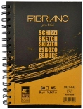 Скетчбук Schizzi Sketch Fabriano A5 (на спіралі)
