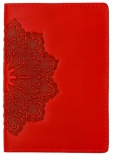 Обкладинка на паспорт Turtle Квіткове Сонце (червона)