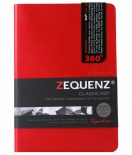 Блокнот Zequenz 12,5 х 17,8 см красный для набросков (нелинованный)