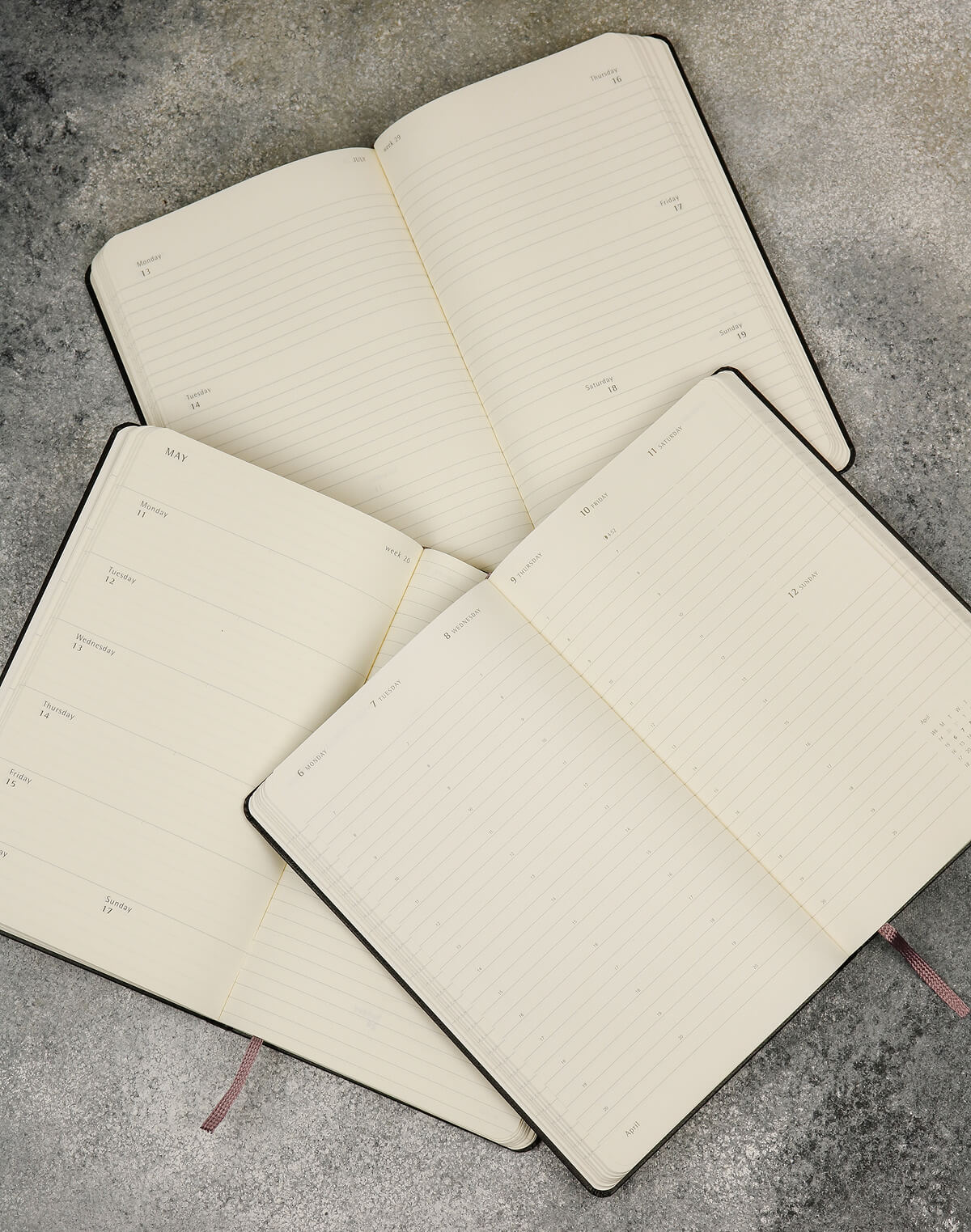 Щотижневики Moleskine у мінімалістичному стилі для планування завдань і цілей