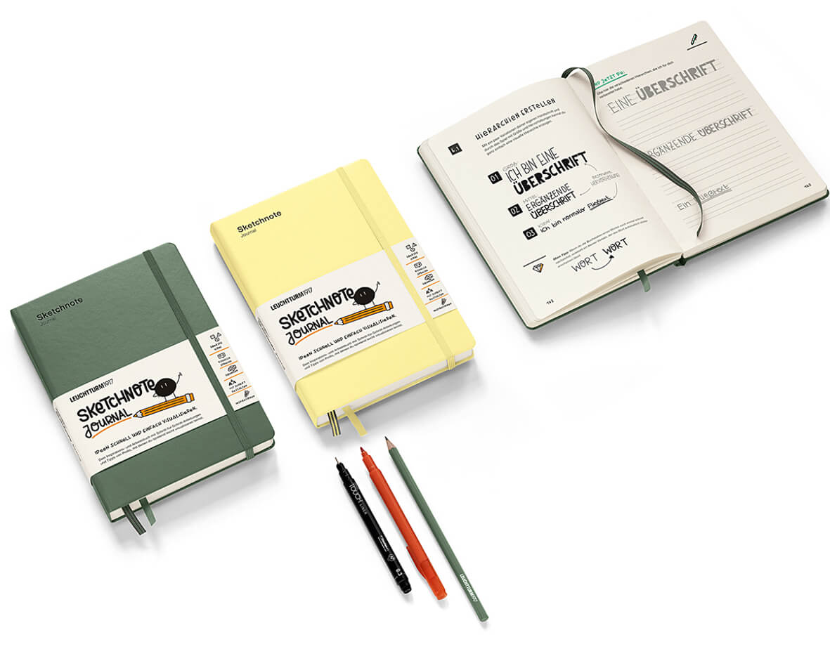 Leuchtturm1917 Sketchnote Journal — блокнот для візуальних нотаток і творчості