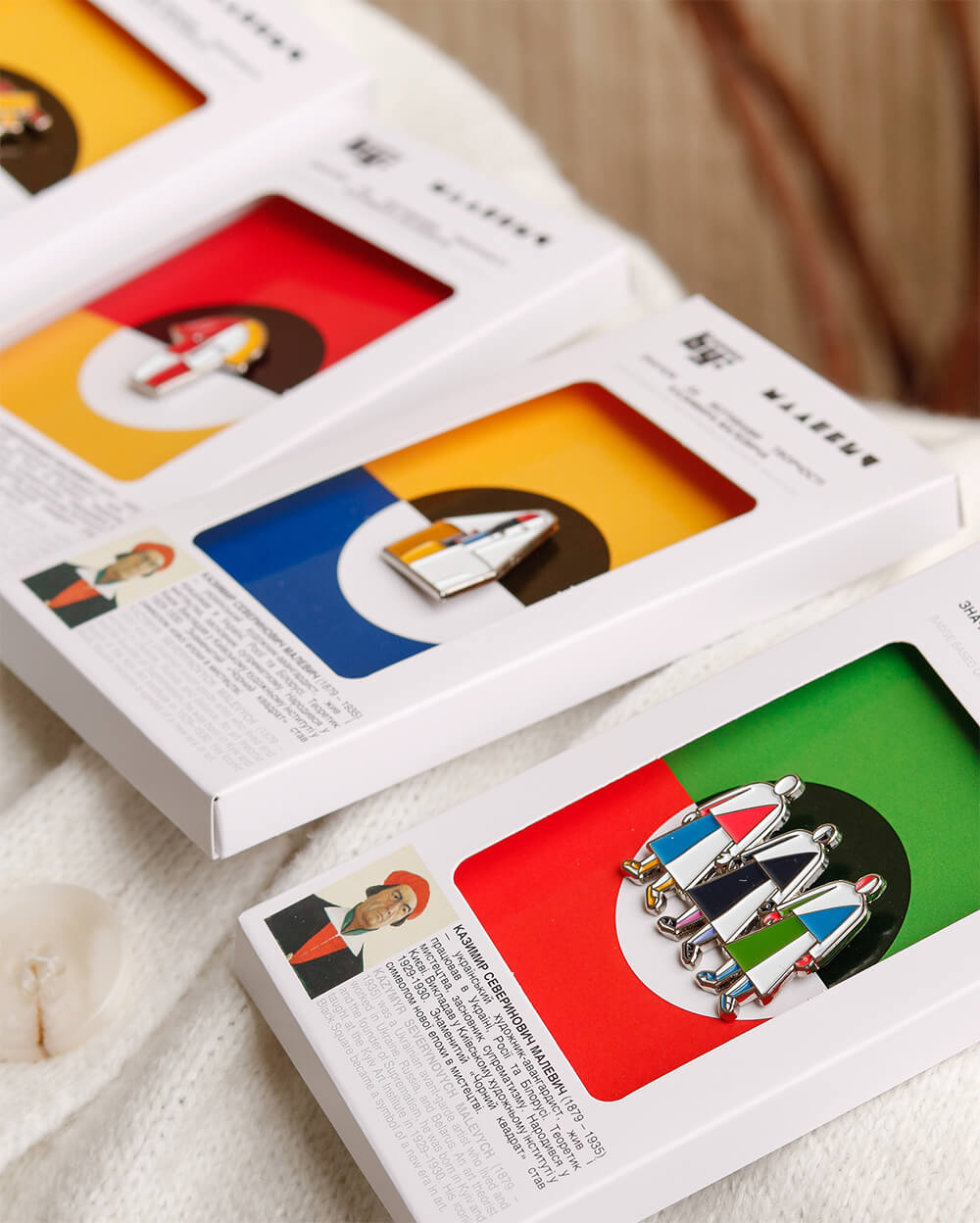 значки Inspired by UA за мотивами Малевича