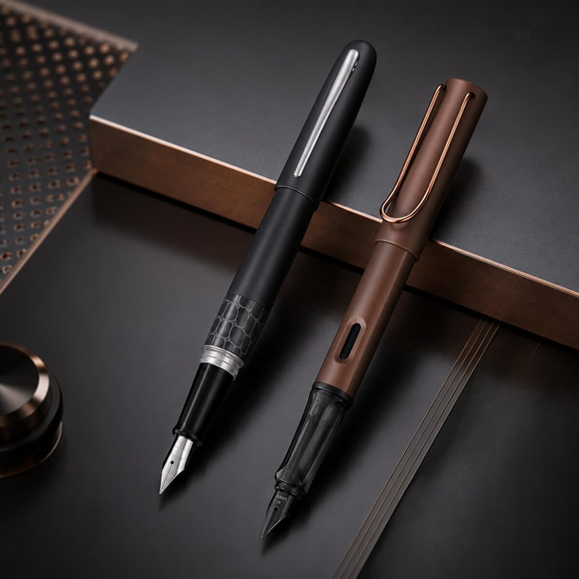 Чорнильная ручка Pilot MR і Lamy Safari