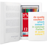 Набір Caran d'Ache Fancolor (12 акварельних олівців + скетчбук + бокс)