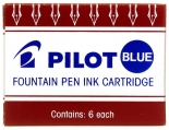 Набір картриджів для чорнильних ручок Pilot Capless (сині чорнила)
