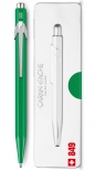 Ручка Caran d'Ache 849 Metal-X (зелена) + бокс