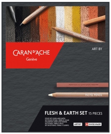 Купить Набор Caran d'Ache Artist Flesh & Earth (15 предметов)  в интернет магазине в Киеве: цены, доставка - интернет магазин Д.Магазин