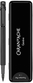 Купить Перьевая ручка Caran d'Ache 849 Black Code F (черная) + бокс в интернет магазине в Киеве: цены, доставка - интернет магазин Д.Магазин