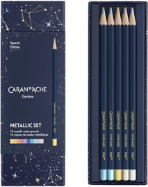 Купить Набор Caran d'Ache Cosmic Blue Metallic Set (10 цветных карандашей) в интернет магазине в Киеве: цены, доставка - интернет магазин Д.Магазин