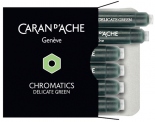 Набір чорнильних картриджів Caran d'Ache Chromatics (6 штук, салатові)