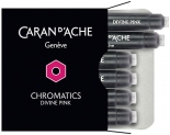 Набір чорнильних картриджів Caran d'Ache Chromatics (6 штук, рожеві)