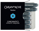 Набір чорнильних картриджів Caran d'Ache Chromatics (6 штук, бірюзові)