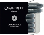 Набір чорнильних картриджів Caran d'Ache Chromatics (6 штук, сірі)