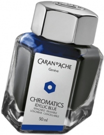 Купить Чернила Caran d'Ache Chromatics INKredible Colors Idyllic Blue (50 мл, синие) в интернет магазине в Киеве: цены, доставка - интернет магазин Д.Магазин