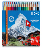 Набір акварельних олівців Caran d'Ache Prismalo (18 кольорів)