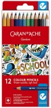 Набор акварельных карандашей Caran d'Ache School Line (12 цветов, картонный бокс)