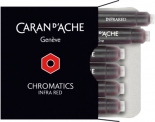 Набор чернильных картриджей Caran d'Ache Chromatics (6 штук, красные)