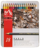 Набор водостойких карандашей Caran d'Ache Pablo (18 цветов)