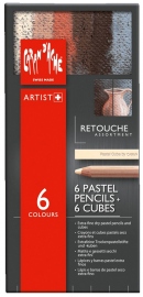 Купить Набор Caran d'Ache для ретуширования (6 сухих карандашей + 6 кубов) в интернет магазине в Киеве: цены, доставка - интернет магазин Д.Магазин