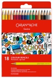 Набір олівців Caran d'Ache School Line (18 кольорів, картонний бокс)